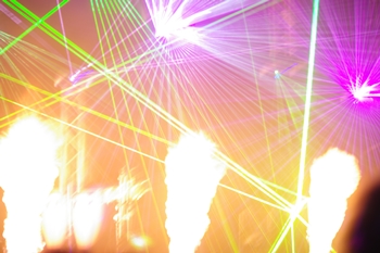 Lasershow mit Showlasern